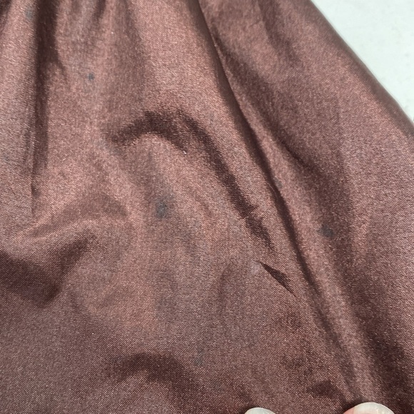 American Girl Chocolate Cherry Party Dress Gown Leopard Trim - Picture 13 of 13